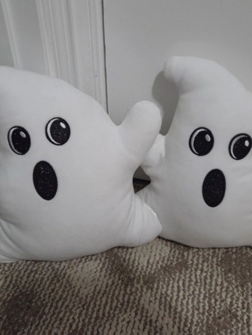Kids White Ghost Plush Pillows - Cute Halloween Accessory